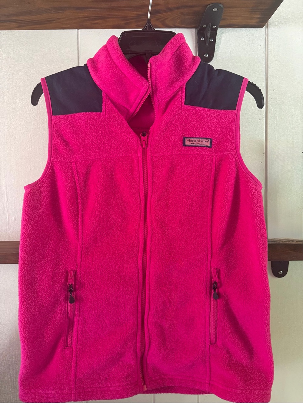 Vineyard Vines Pink Fleece Vest - XS